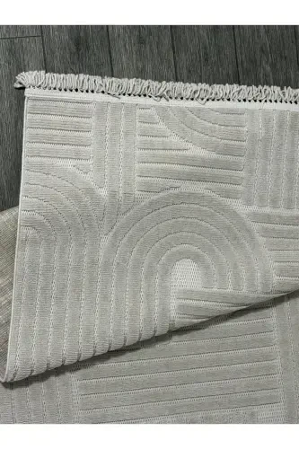 DESIGN 1090 GRAY Soft Touch Carpet Rug Living Room Kitchen Corridor Cut Runner Woven Machine Carpet-gray - 5