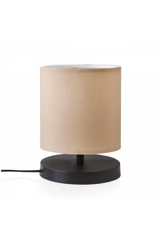 Design Abajur Mini Boy Kumaş Sütlü Kahve-Vizon - 2