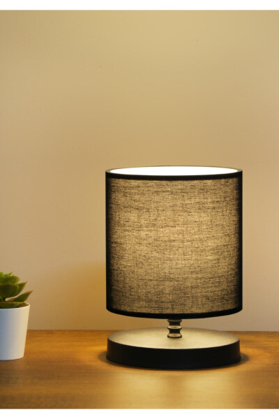 Design Lampshade Mini Size Black Fabric Head - 2