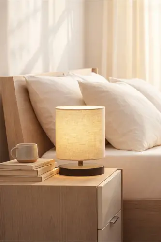 Design Lampshade Mini Size Imported Crinkled Fabric Head - 1