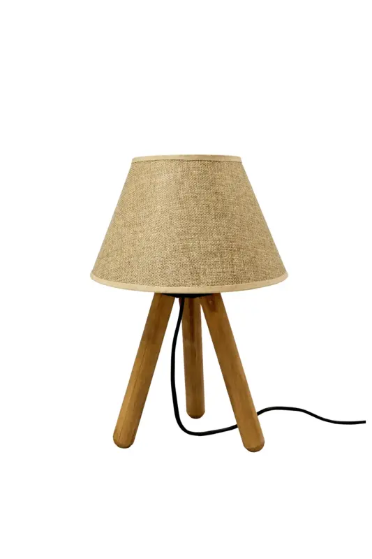 Design Wooden Kumbeji Fabric Shade Lamp Ayd-3171 - 2
