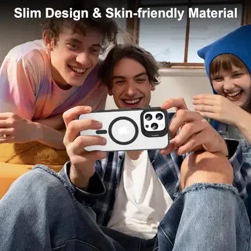 Designed for iPhone 16 Pro Max Case Magnetic with Kickstand,Slim Shockproof Military protecive Buil-in Camera Ring Stand Phone Cover Case for 16 Pro Max 6.9inch 2024 (Dark) - 7