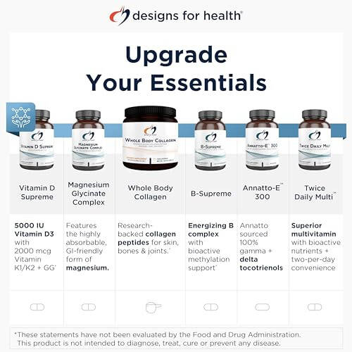 Designs for Health Vitamin D Supreme - Vitamin D 5000 IU va 2000mcg Vitamin K (MK4) Suyak, Yurak Sog'ligi va Immunitetni Qo'llab-quvvatlash uchun - GG Qo'shimchasi bilan Boyitilgan Vitamin D3 (60 Kapsula) - 1