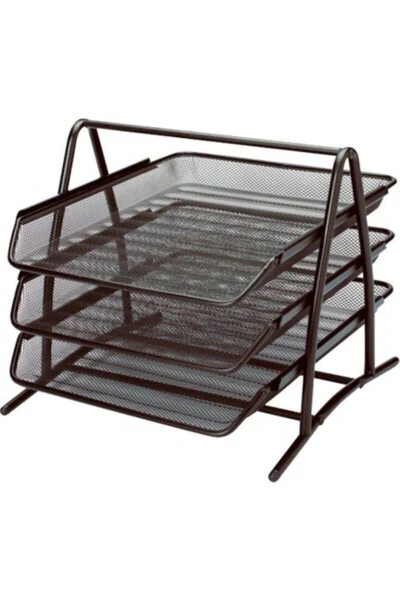 Desktop Document Shelf Metal Perforated 3-Piece Movable Fx - GENEL MARKALAR