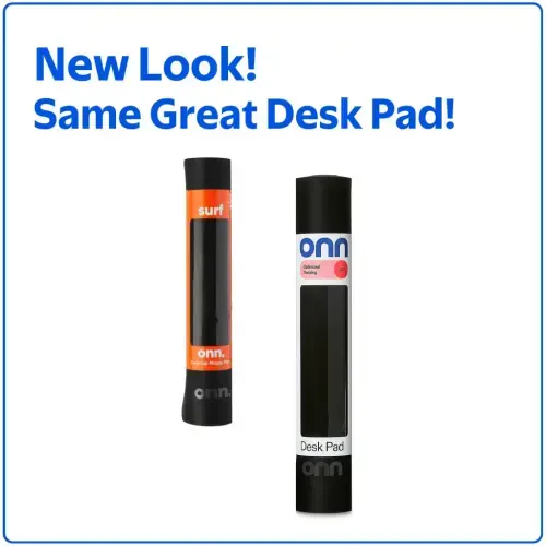 Desktop Mat, rectangle, polyester surface with nonslip natural rubber backing black, 32inx12in - 4