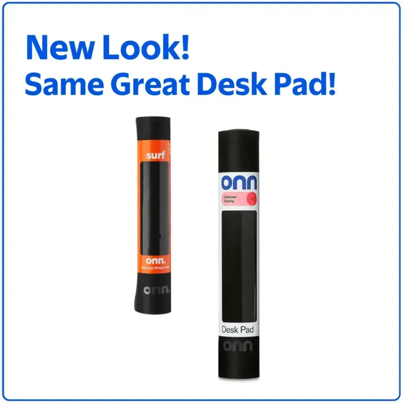 Desktop Mat, rectangle, polyester surface with nonslip natural rubber backing black, 32inx12in - 4