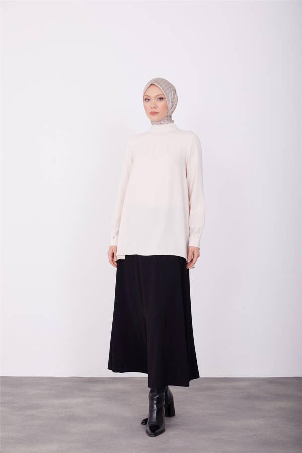 Detailed Blouse, Vanilla Color - 9