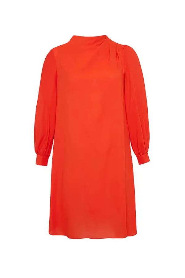 Detailed Elegant Tunic-Coral - 1
