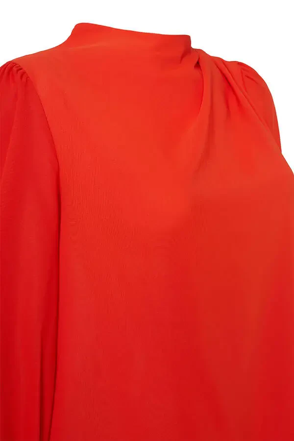 Detailed Elegant Tunic-Coral - 2