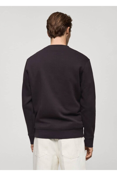 Detailed embroidered 100% cotton sweatshirt - 4