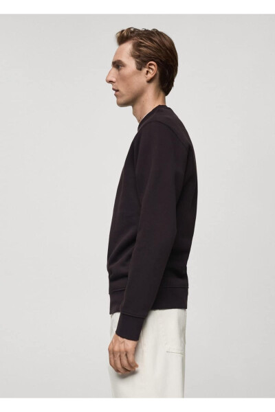 Detailed embroidered 100% cotton sweatshirt - 6