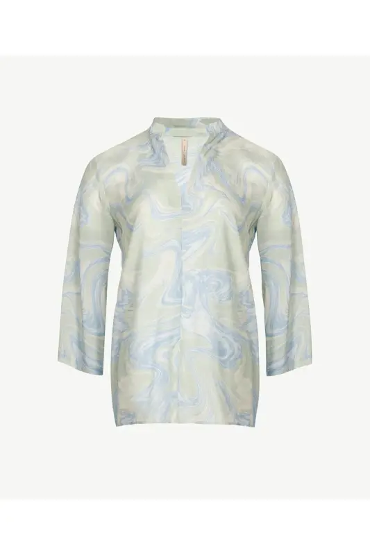 Detailed Front Blouse-GREEN - 3