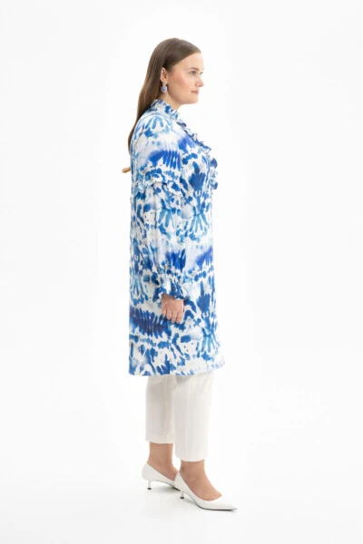 Detailed Patterned Tunic with Collar and Sleeves - AKER (1)