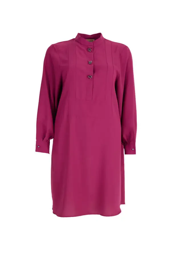 Detailed tunic with patchwork design - 1