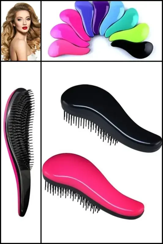 Detangling Hair Brush S Comb Hair Detangler for Adults Kids - Main - 2
