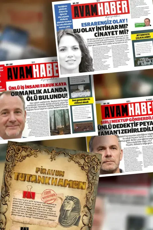 Detective Game - Elif Akman Faruk Kaya Peyami Yaman Tutankhamun Pharaoh Detective Board Game 4 Cases - 2