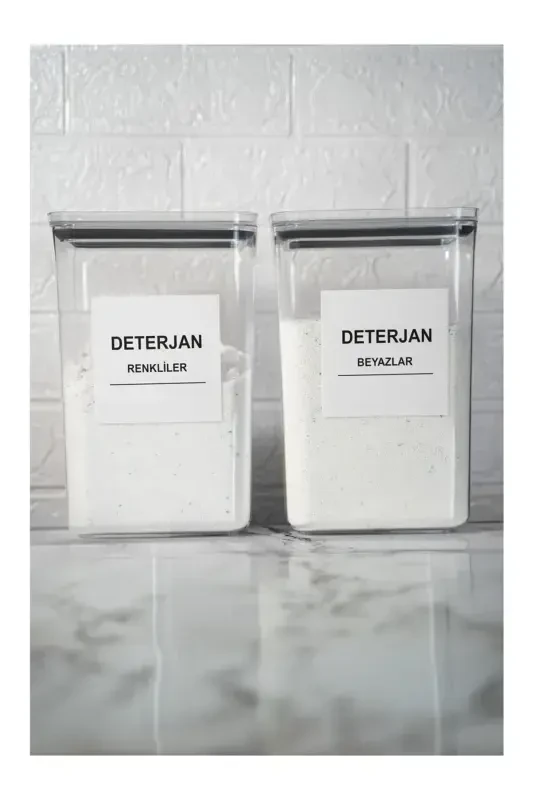 Deterjan Saklama Kutusu Renkliler Ve Beyazlar İçin Çamaşır Deterjanı Kutusu - 1