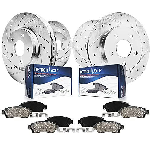 Detroit Axle - Brake Kit for Chevy Malibu Cobalt Pontiac G5 G6 Saturn Aura Replacement 11.65