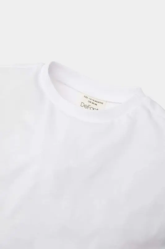 Детская футболка для девочки с круглым вырезом, однотонная, с длинными рукавами - 2