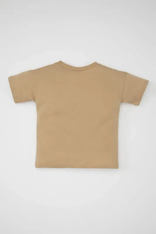 Детская футболка для мальчика с принтом, велосипедный воротник, короткий рукав C3995A524SM - 4