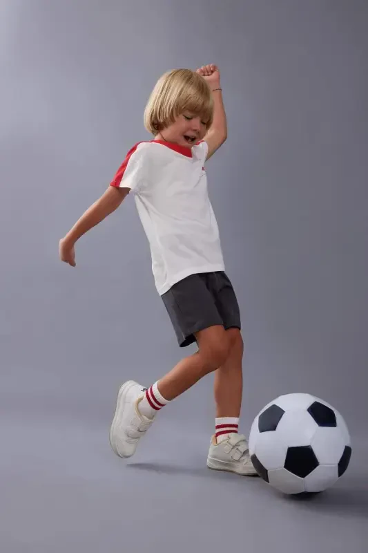 Детская футболка с коротким рукавом для мальчиков с принтом D1485A524SM - 2