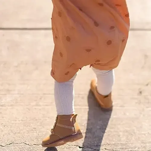 Детская и ясельная обувь для ходьбы Легкие нескользящие первые шаги с поддержкой лодыжки для мальчиков, девочек и детей - 3