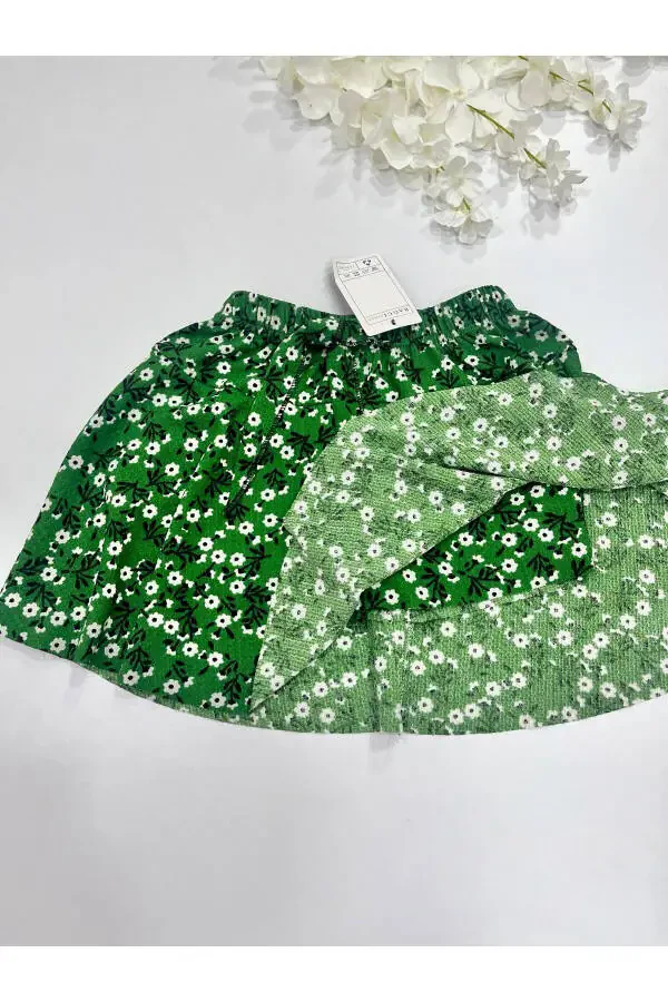 Детская юбка-шорты с оборками - 2