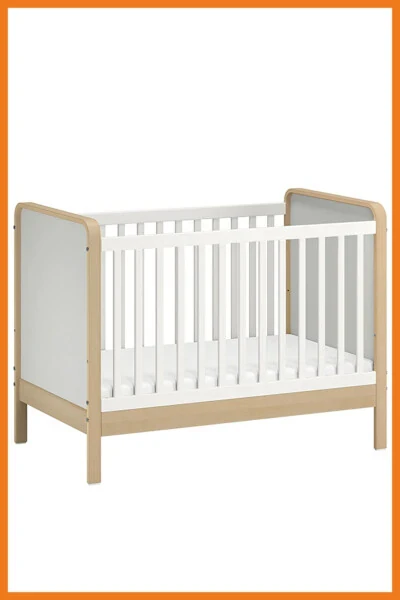 Детская кроватка Alskvard белая, комфортная и безопасная, 60 x 120 см. - ALONY HOME