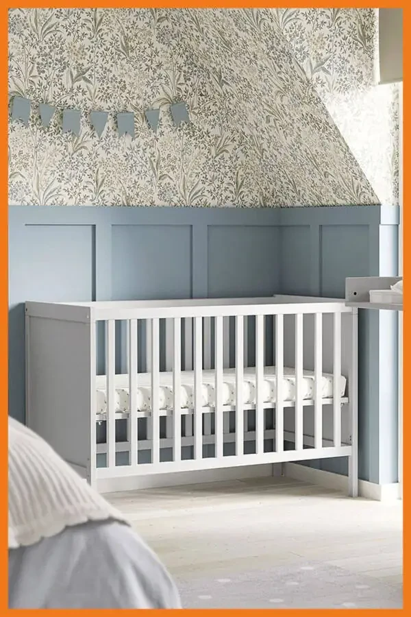 Детская кроватка Sundvik, серый, 60 x 120 см. Простая сборка. - 2