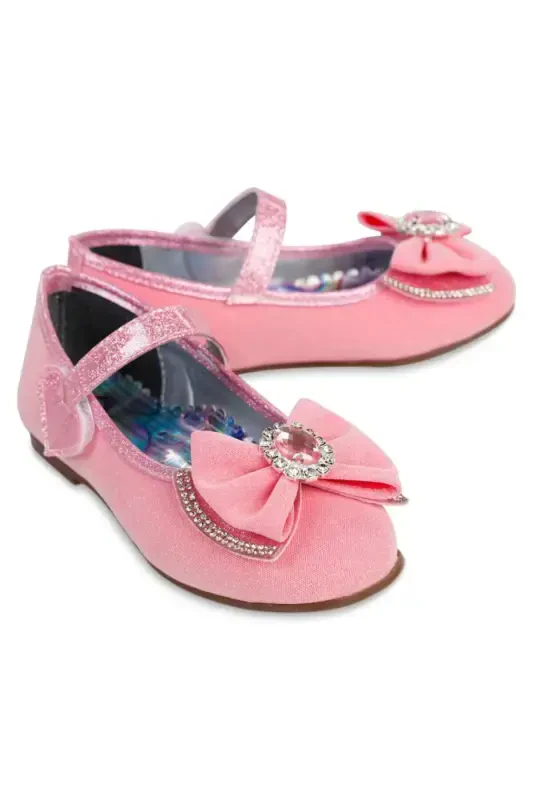 Детская обувь для девочек, балетки, размеры 31-35, темно-розовый - 10