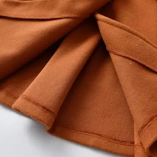 Детская одежда для девочек USKIDKK, куртка, пальто, длинный рукав, однотонное, на пуговицах, осенне-зимний наряд. - 6