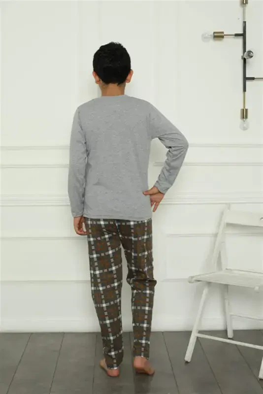 Детская пижама для мальчиков из хлопчатобумажной ткани, 20387 - 4