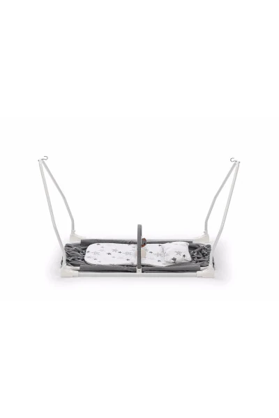 Детская подвесная кроватка-качеля с матрасиком и подушкой в подарок - 3