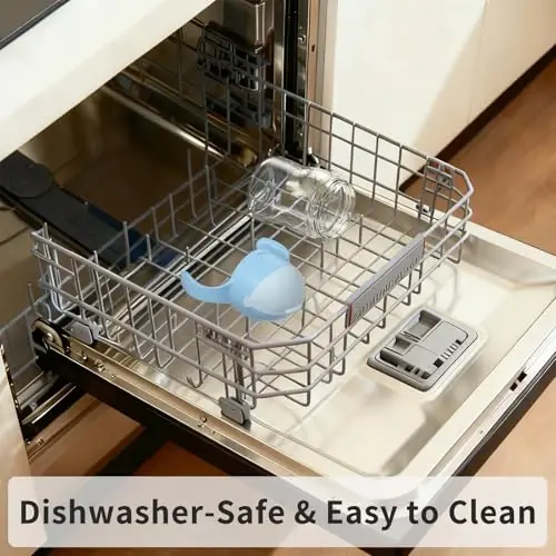 Детская поильник Evorie Tritan с весовой соломинкой для гравитации, бутылка для обучения младенцев, 7 унций, герметичная, награжденная, с ручками для детей старше 6 месяцев - 3