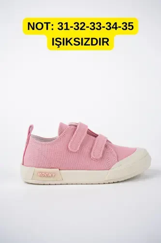 Детская Розовая Льняная Светящаяся Ортопедическая Спортивная Обувь-РОЗОВЫЙ - 1