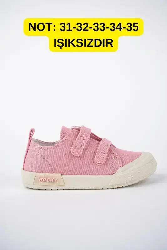 Детская Розовая Льняная Светящаяся Ортопедическая Спортивная Обувь-РОЗОВЫЙ - 1