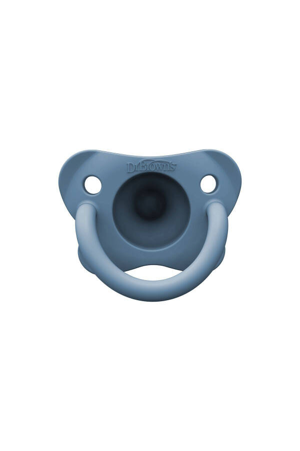 Детская силиконовая соска Happypaci 0-6м, синяя, в индивидуальной упаковке - 1