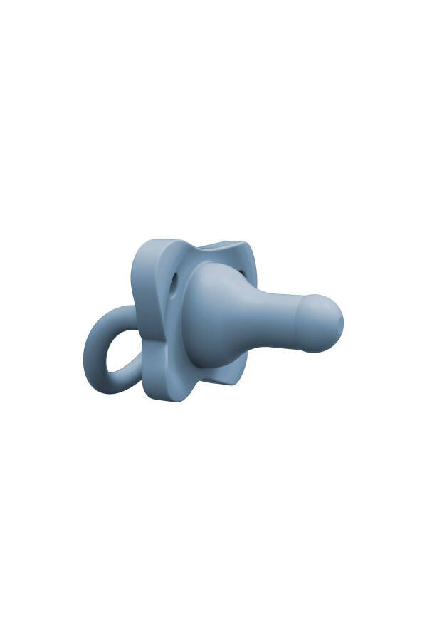 Детская силиконовая соска Happypaci 0-6м, синяя, в индивидуальной упаковке - 2