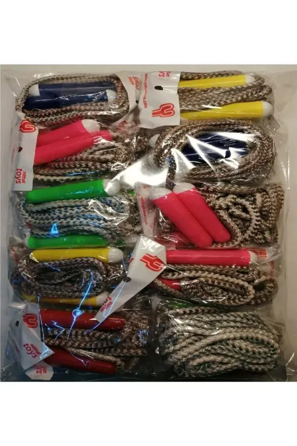 Детская скакалка длиной 2 метра с регулируемой длиной, веселая - 7