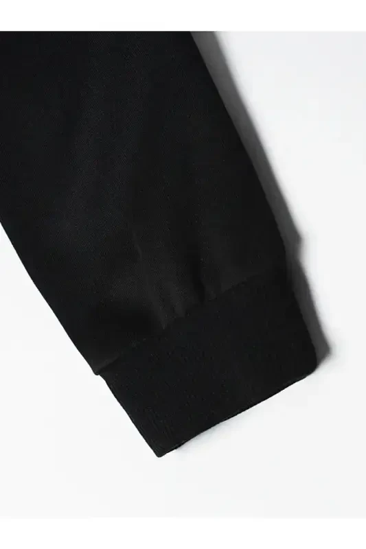 Детская толстовка с капюшоном для мальчиков и девочек с принтом Bunnıes, черная на молнии-mdl1 - 6