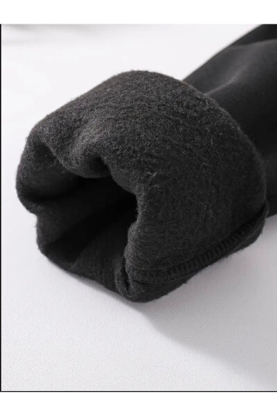 Детская толстовка с капюшоном для мальчиков и девочек с принтом черного и серого цвета на молнии - 5