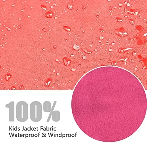 Детская водонепроницаемая лыжная куртка YINGJIELIDE, ветрозащитная куртка для сноуборда, подкладка из флиса, капюшон, тёплое зимнее пальто. - 4