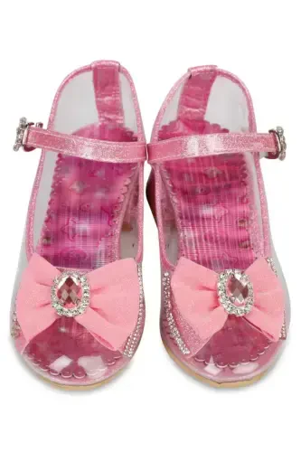 Детские балетки для девочек, размер 31-35, светло-розовые - 6