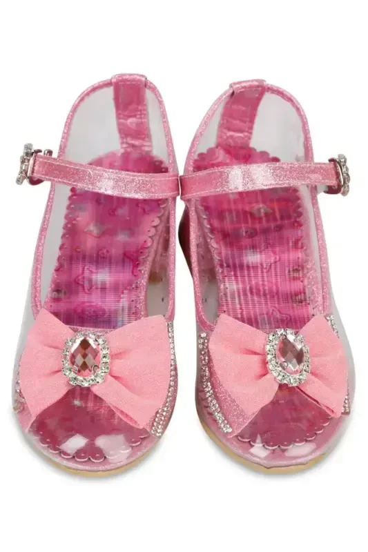 Детские балетки для девочек, размер 31-35, светло-розовые - 6