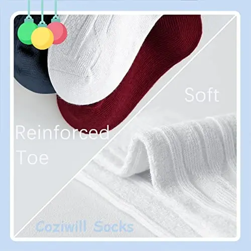 Детские гольфы до колен для девочек, новорожденных, мальчиков, младенцев, вязаные гольфы до колен, 0-3/3-6/6-12 месяцев, 3/6 пар - 4