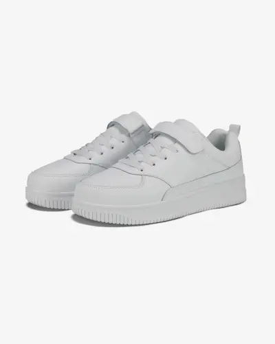 Детские кожаные кеды - WHITE - 2