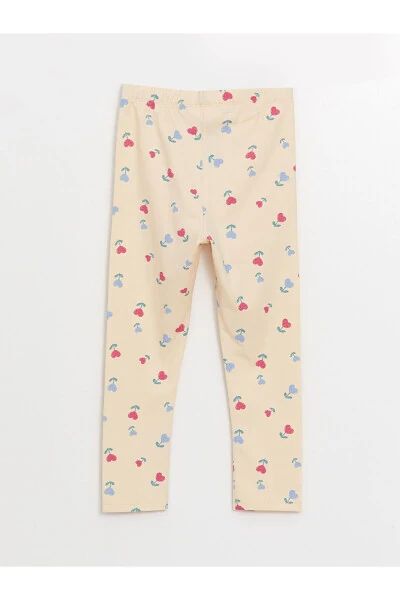 Детские леггинсы для девочек LCW с эластичным поясом и принтом 2 шт - 6