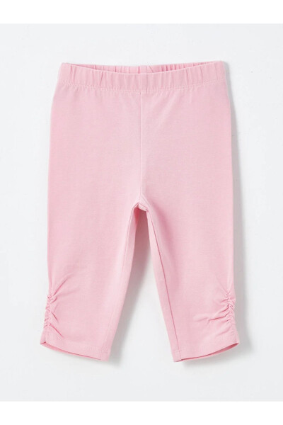 Детские леггинсы LCW с эластичной талией и принтом для девочек 2 шт. - 4