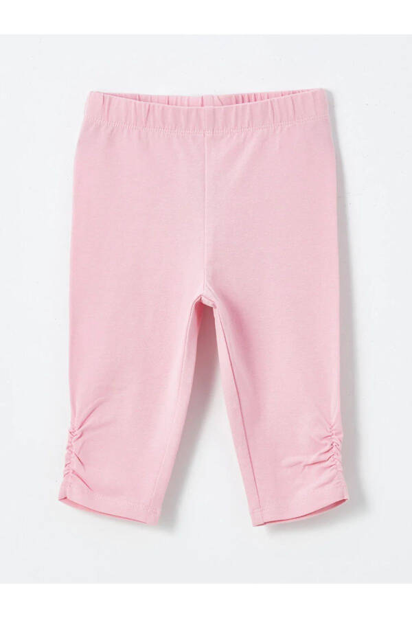 Детские леггинсы LCW с эластичной талией и принтом для девочек 2 шт. - 4