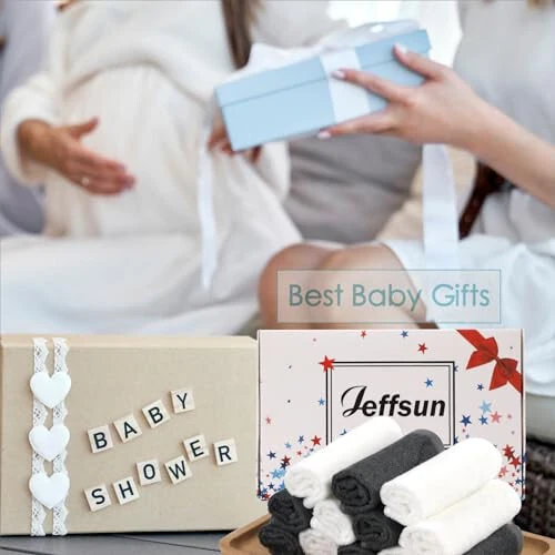 Детские мочалки 6 шт., 10x10 дюймов Небесно мягкие белые мочалки для лица и тела, Нежные и безопасные полотенца для лица для чувствительной кожи, Подарки для душа для новорожденных, детей младшего возраста и детей - 29